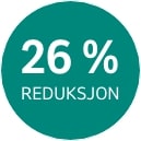 26% Reduksjon