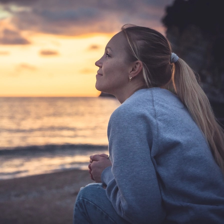Woman on beach